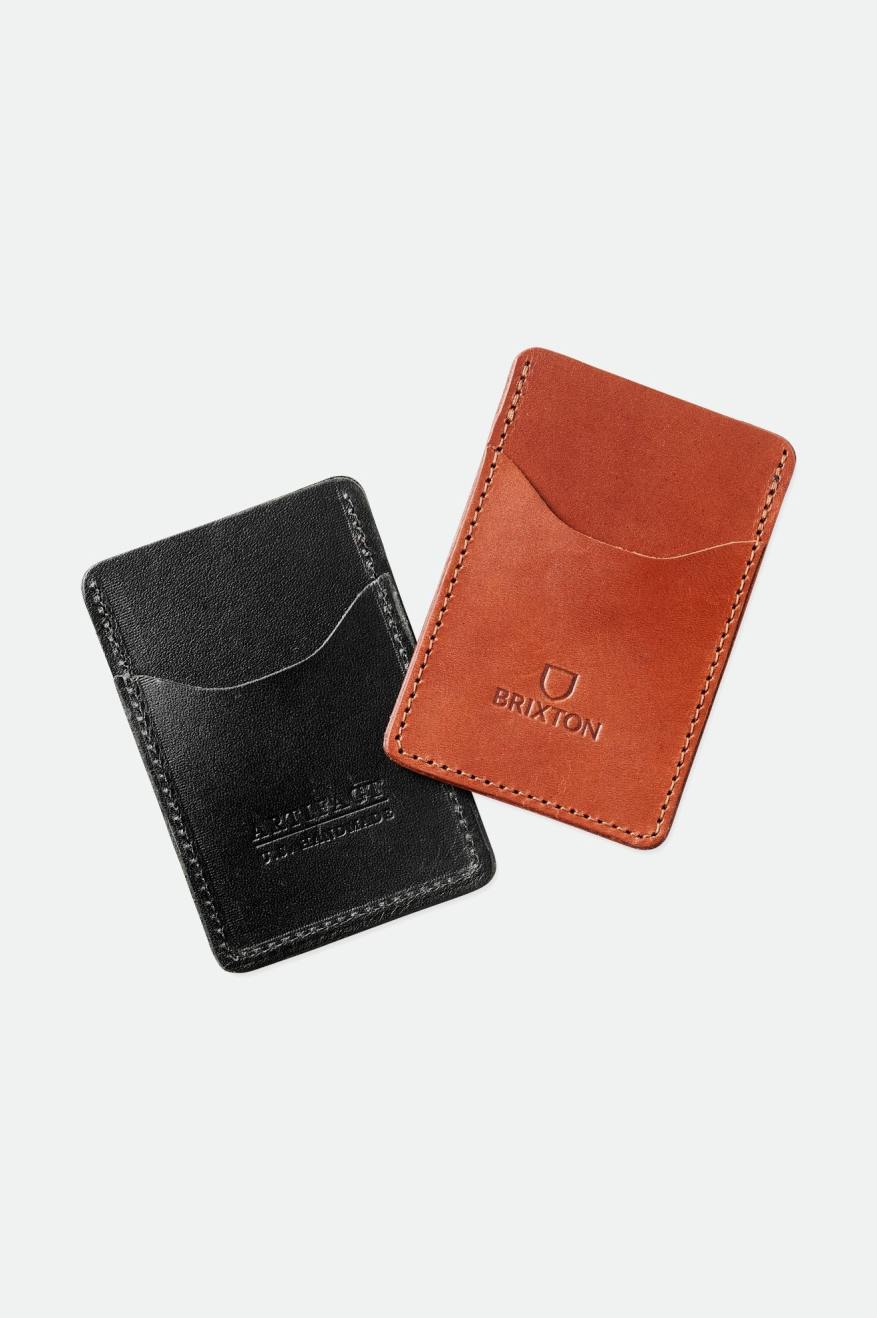 Accesorios Brixton Artifact Cuero Card Holder Wallet Unisex Marrones | NKLDQF972