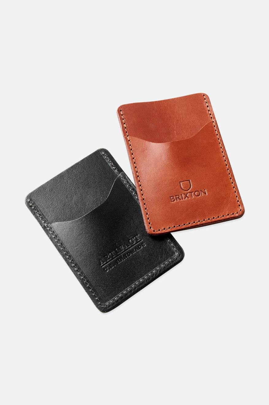 Accesorios Brixton Artifact Cuero Card Holder Wallet Unisex Negras | XBCAZV945