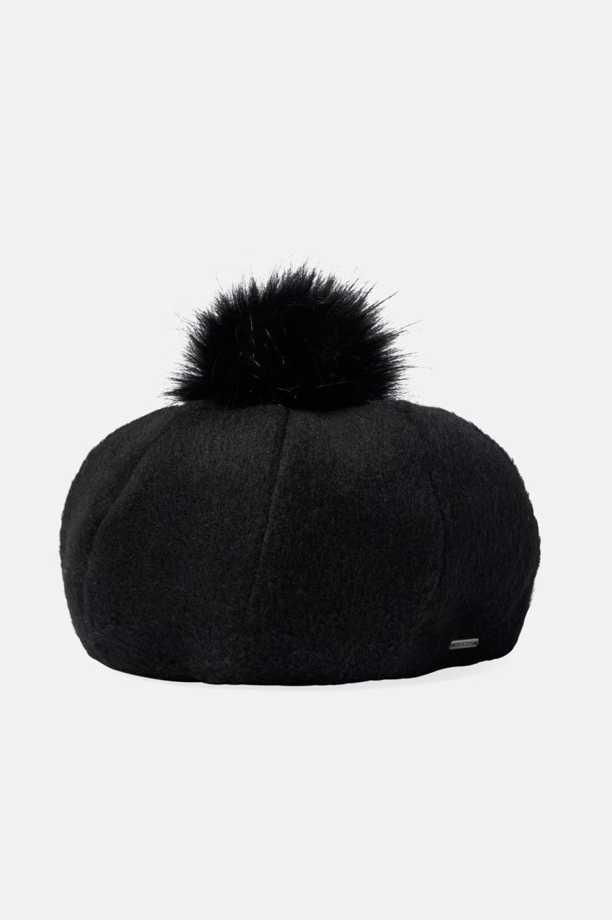 Boinas Brixton Natalie Oversized Pom Mujer Negras | KMEGXZ708