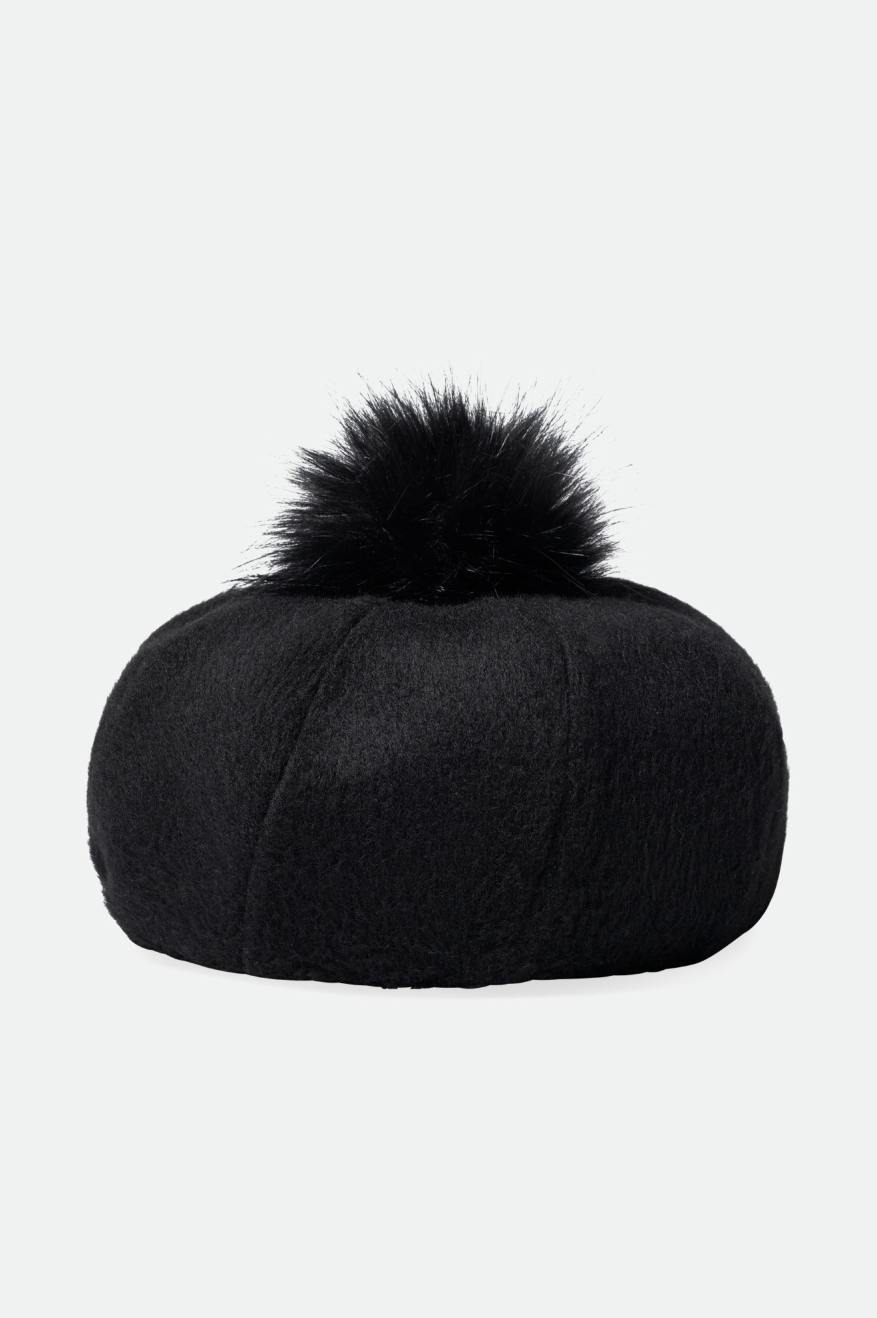 Boinas Brixton Natalie Oversized Pom Mujer Negras | KMEGXZ708