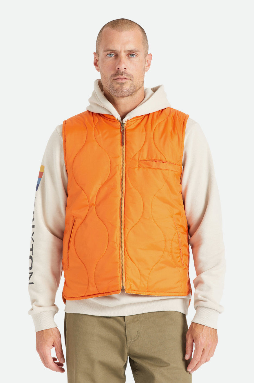 Chaquetas Brixton Abraham Reversible Vest Hombre Naranjas | PMOYED610