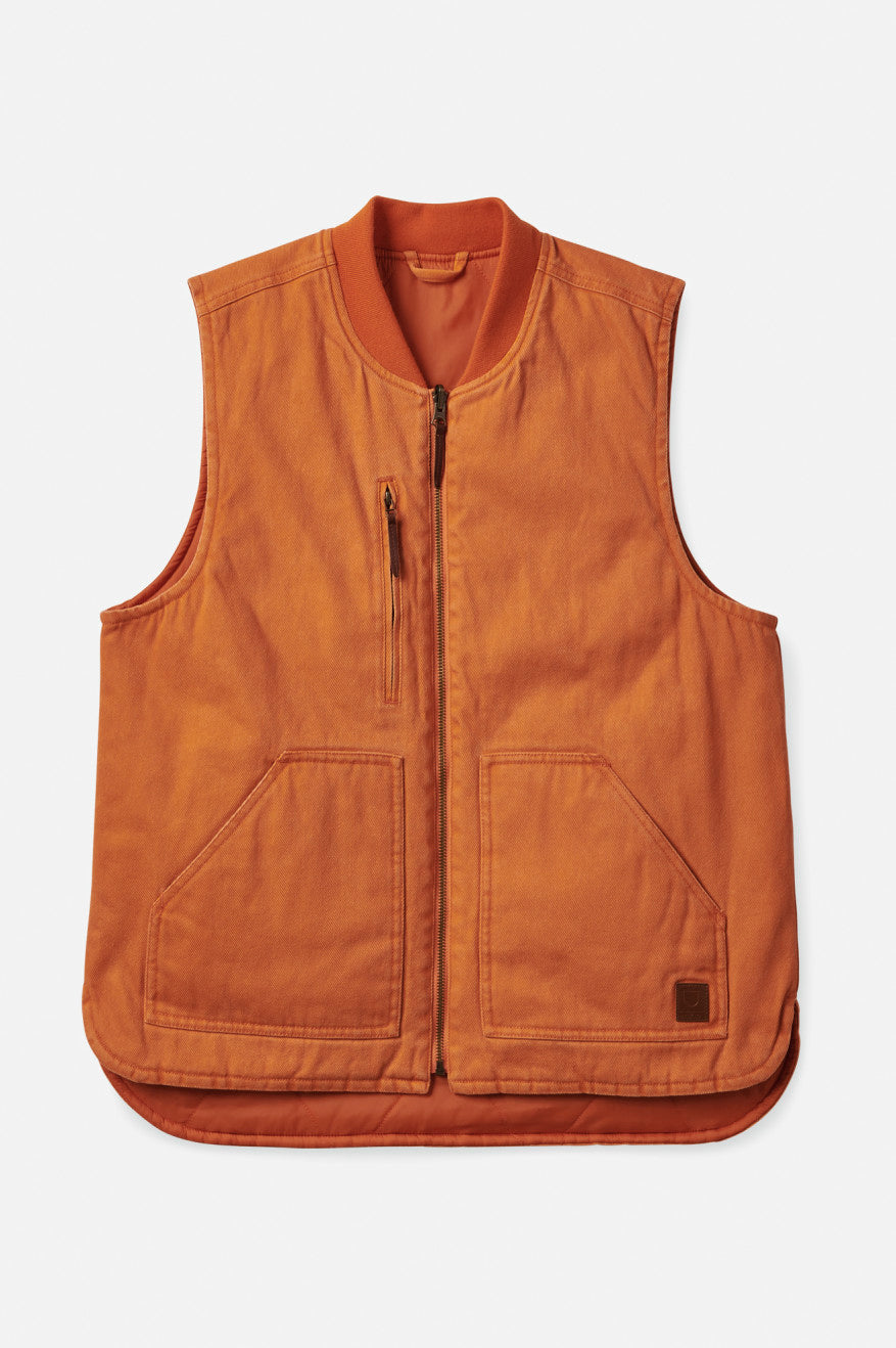 Chaquetas Brixton Abraham Reversible Vest Hombre Naranjas | PMOYED610