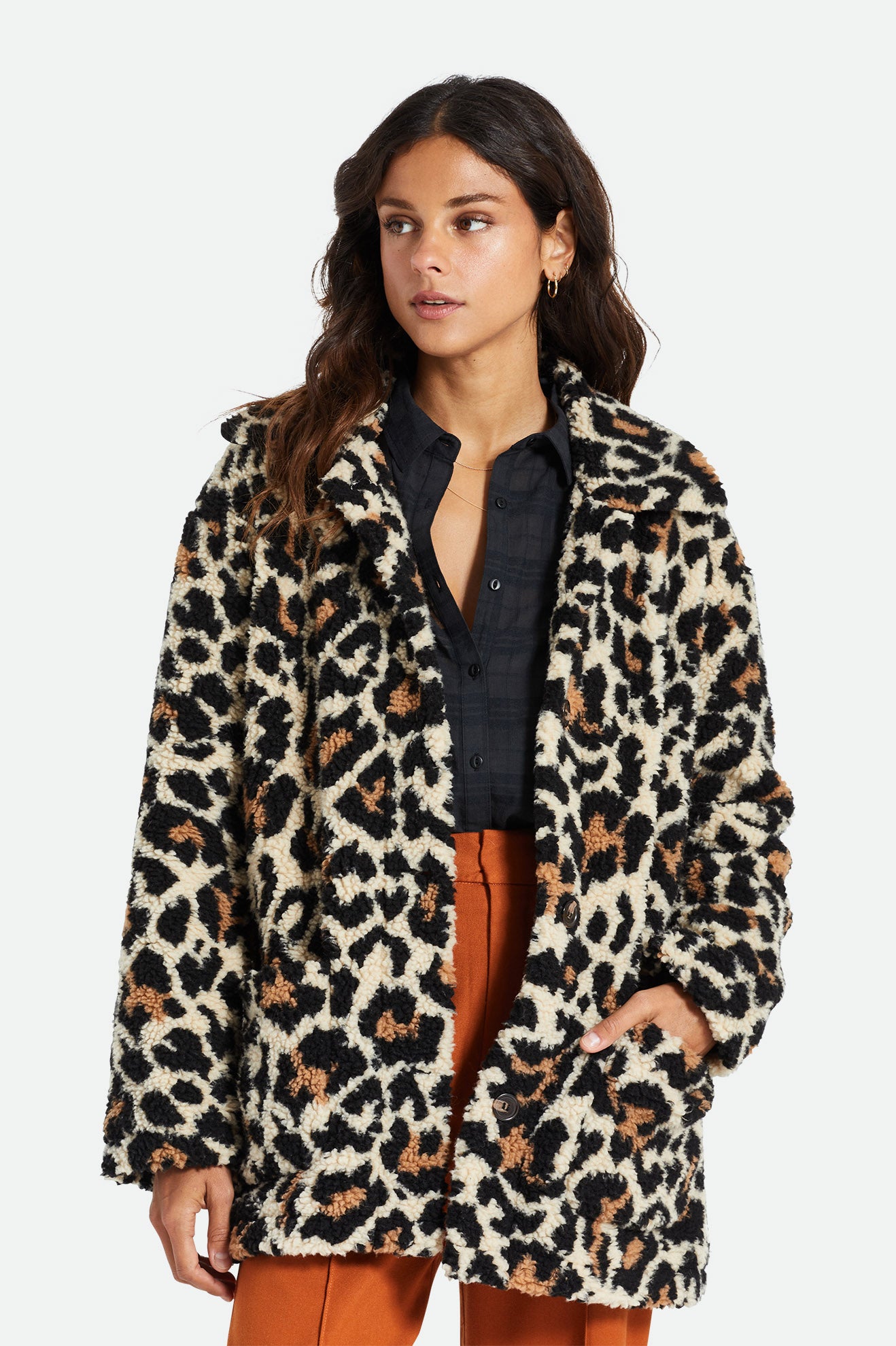 Chaquetas Brixton Bern Mujer Leopardo | QAFRXS394