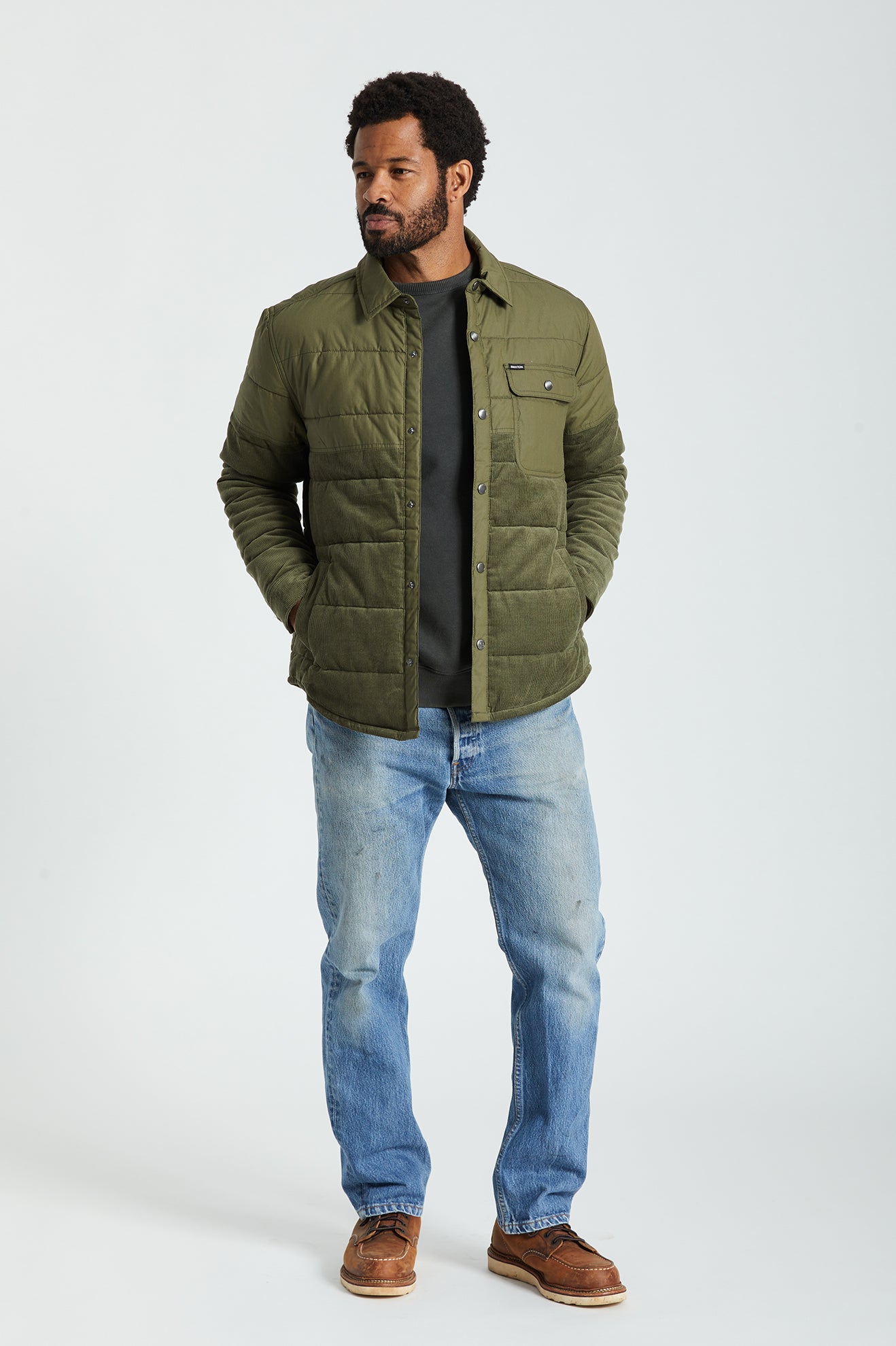 Chaquetas Brixton Cass Hombre Verde Oliva | FZKLJX790