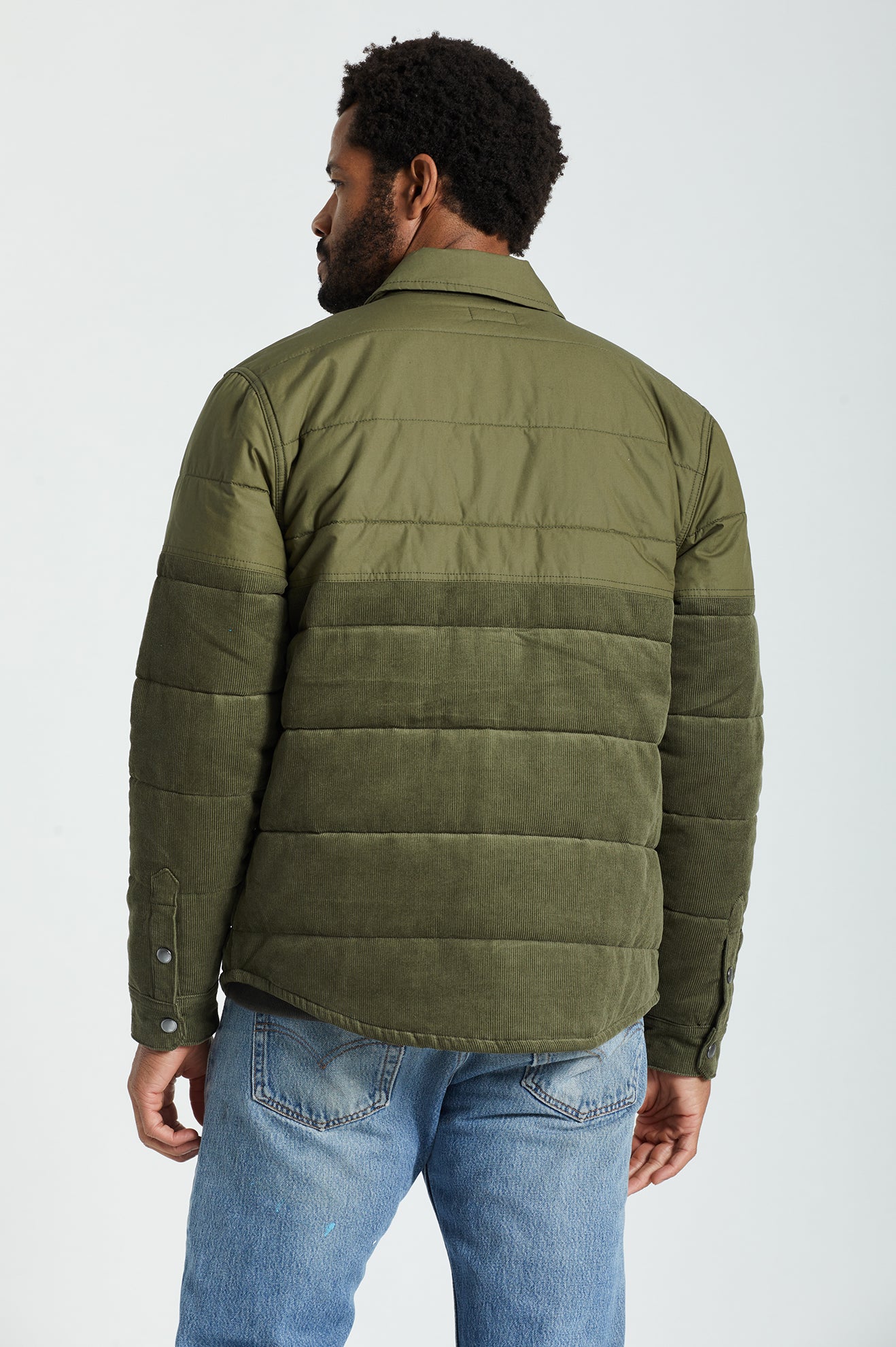 Chaquetas Brixton Cass Hombre Verde Oliva | FZKLJX790