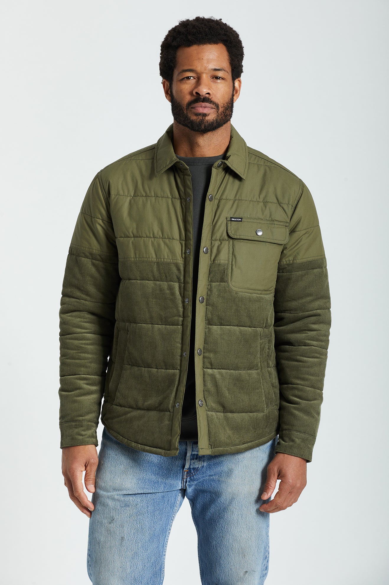 Chaquetas Brixton Cass Hombre Verde Oliva | FZKLJX790