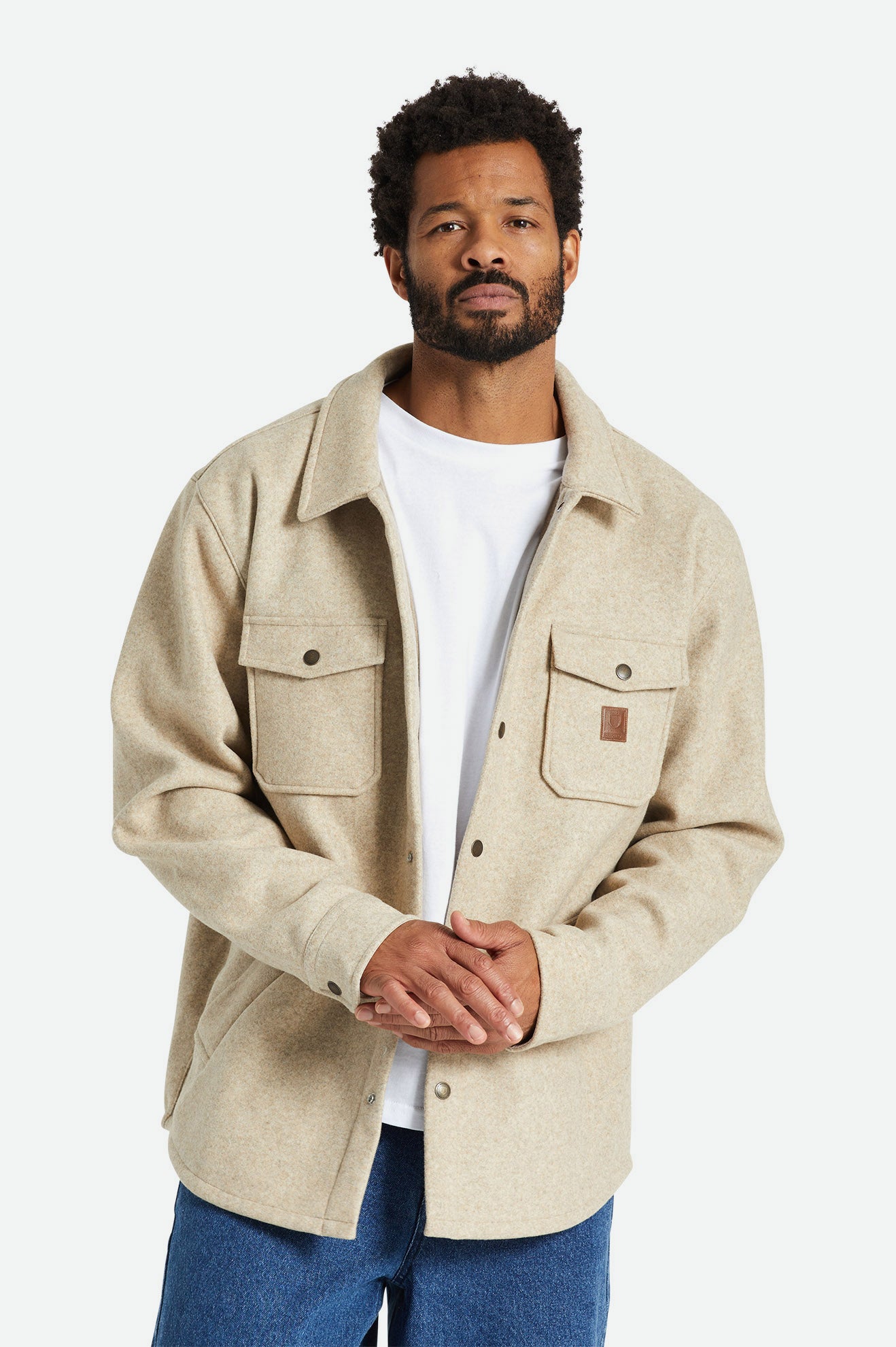 Chaquetas Brixton Durham Reserve Hombre Beige | OYEPFW265