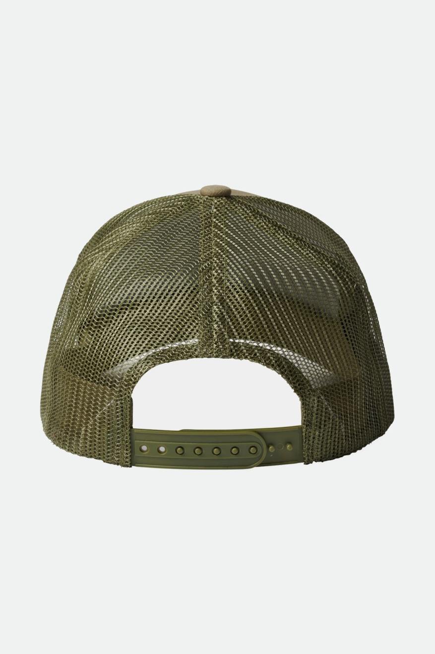 Gorras Brixton Alpha Block NetPlus C MP Mesh Cap Hombre Verde Oliva | PBGSIR497