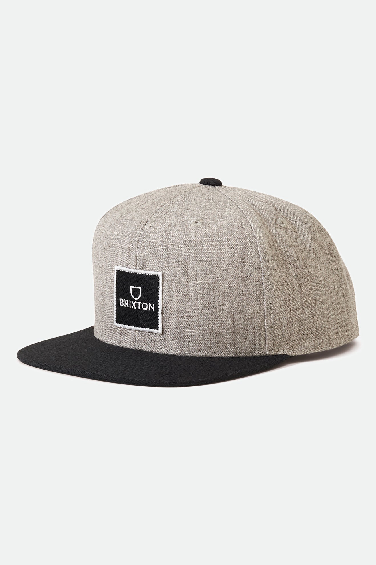 Gorras Brixton Alpha Square Netlpus MP Hombre Gris Negras | WUNZTF715