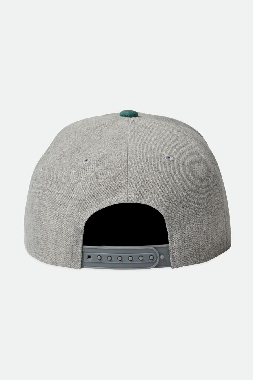 Gorras Brixton Crest C MP Hombre Gris Oscuro Verde Oscuro | FSWNDC716