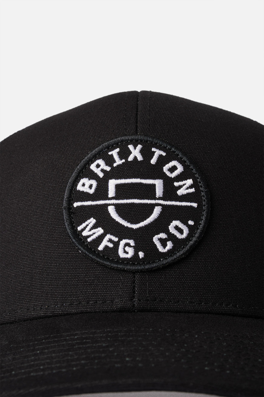 Gorras Brixton Crest NetPlus MP Trucker Hat Hombre Negras | SYXHTO873