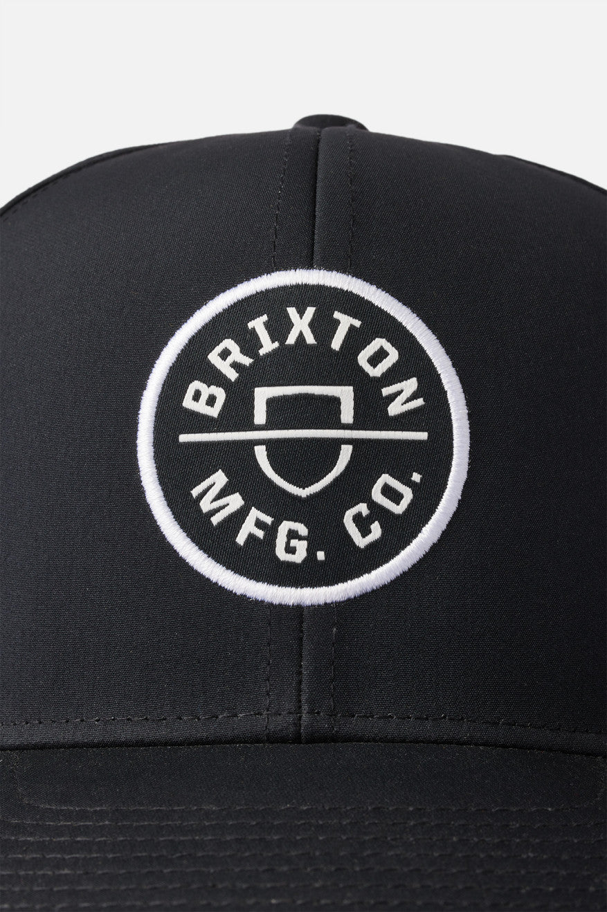 Gorras Brixton Crest Netplus MP Hombre Negras | DELCOI129