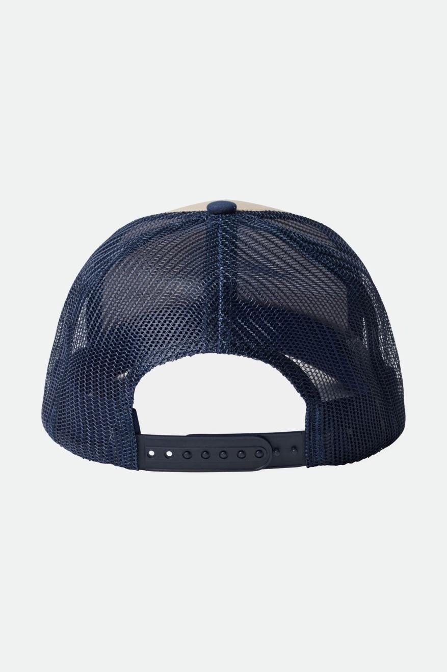 Gorras Brixton Rival Stamp NetPlus MP Trucker Hat Hombre Azul Marino | XZMJBP521