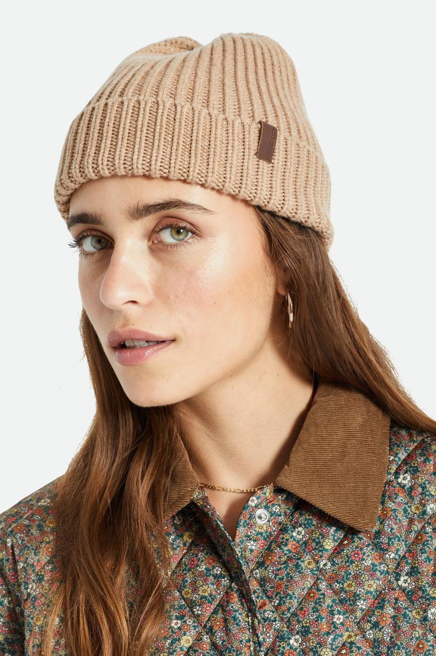 Gorros Brixton Heist Reserve Cashmere Hombre Beige | RJPVGO849