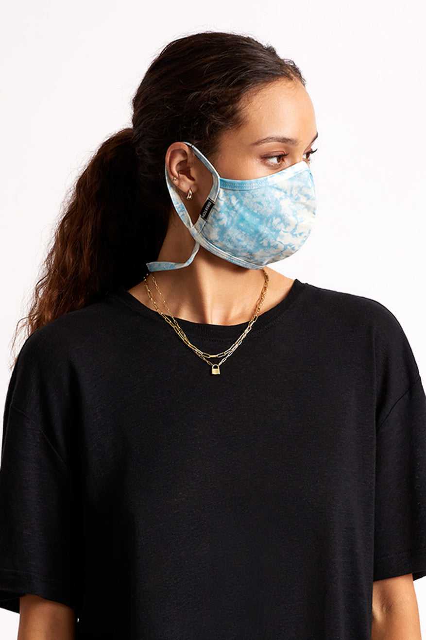 Mascarilla Brixton Everything Unisex Azules Naranjas Azules | ZEMCDO197