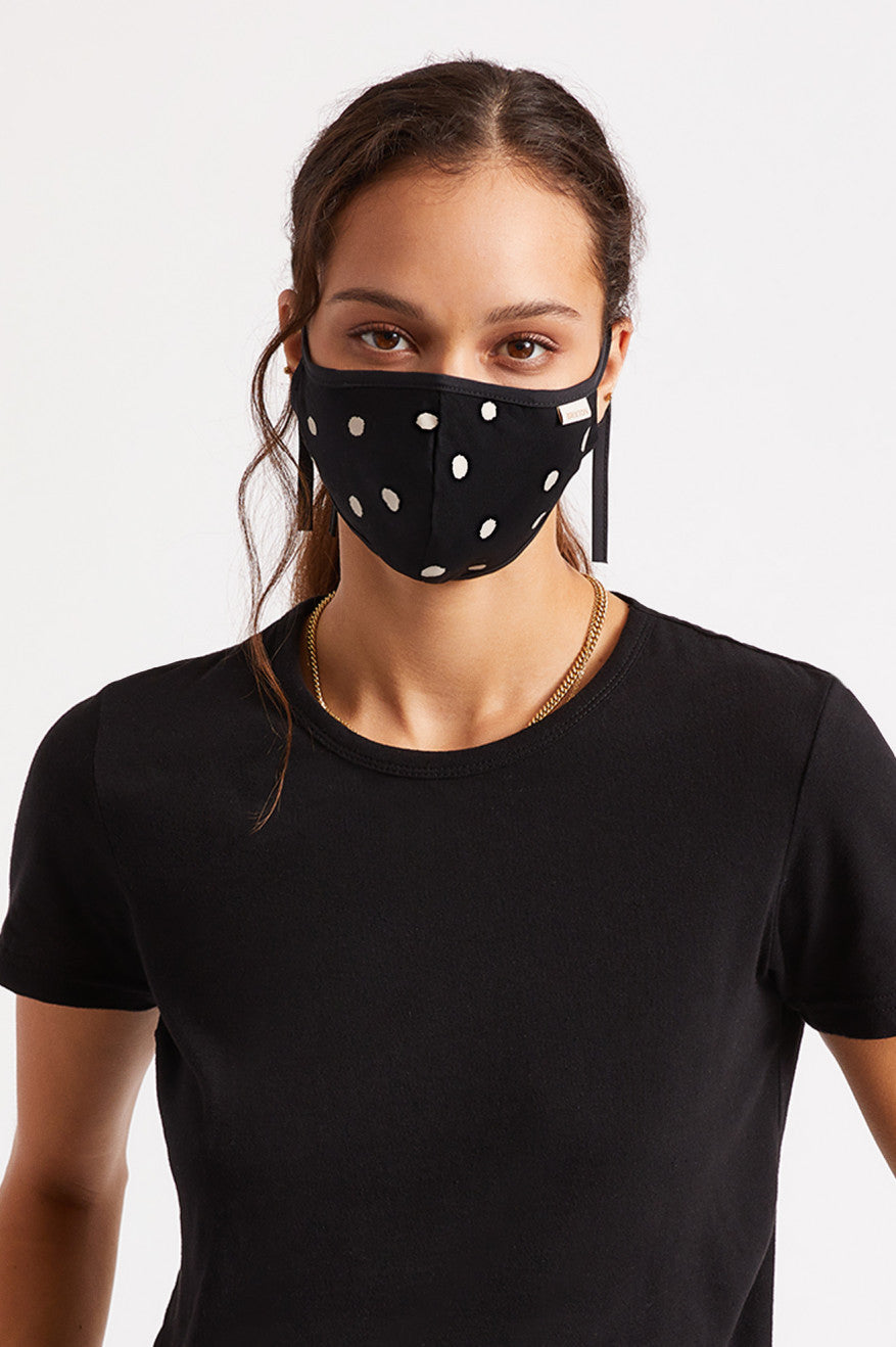 Mascarilla Brixton Ligeros Antimicrobial Unisex Negras | QVPELS369