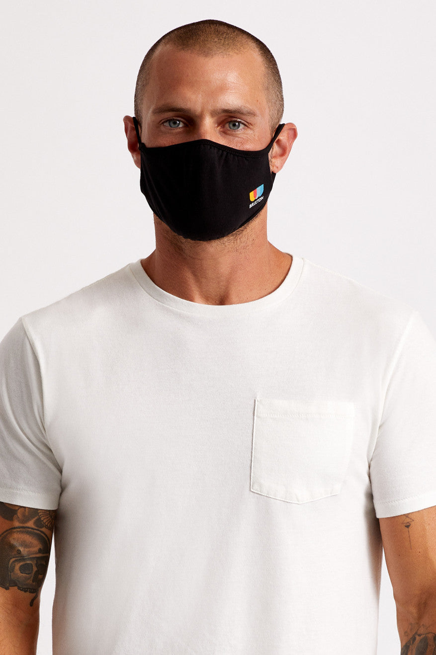 Mascarilla Brixton Tee Unisex Negras | JPAYWB105