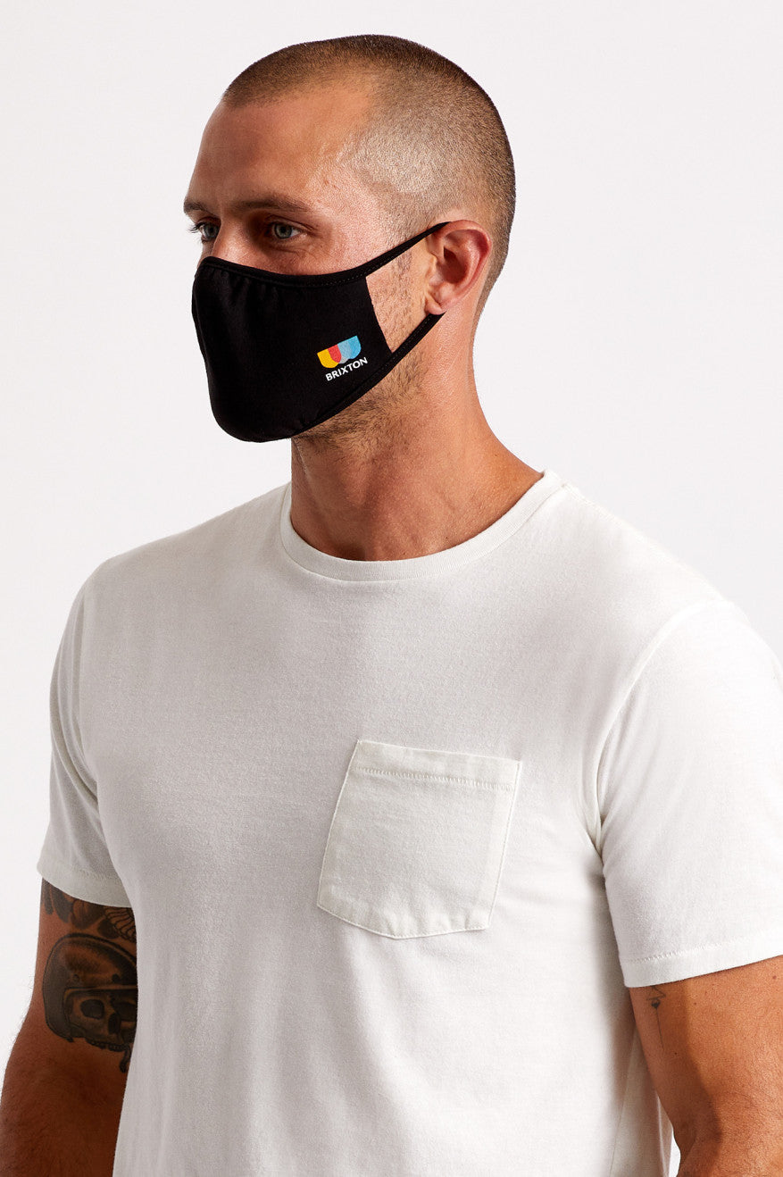 Mascarilla Brixton Tee Unisex Negras | JPAYWB105