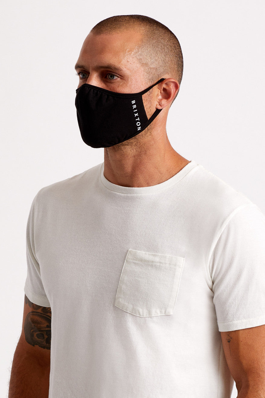 Mascarilla Brixton Tee Unisex Negras | XPYTAE271