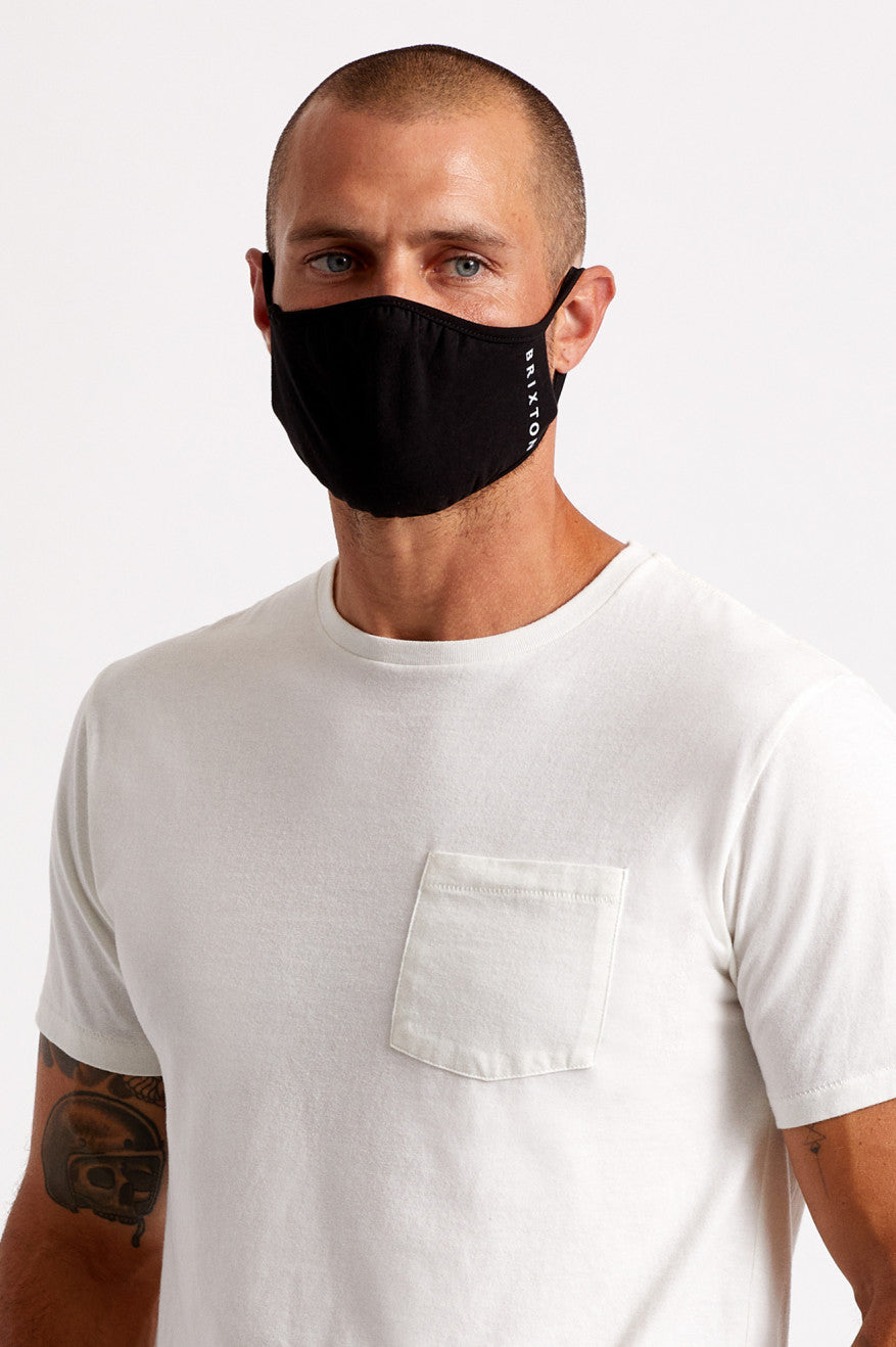 Mascarilla Brixton Tee Unisex Negras | XPYTAE271