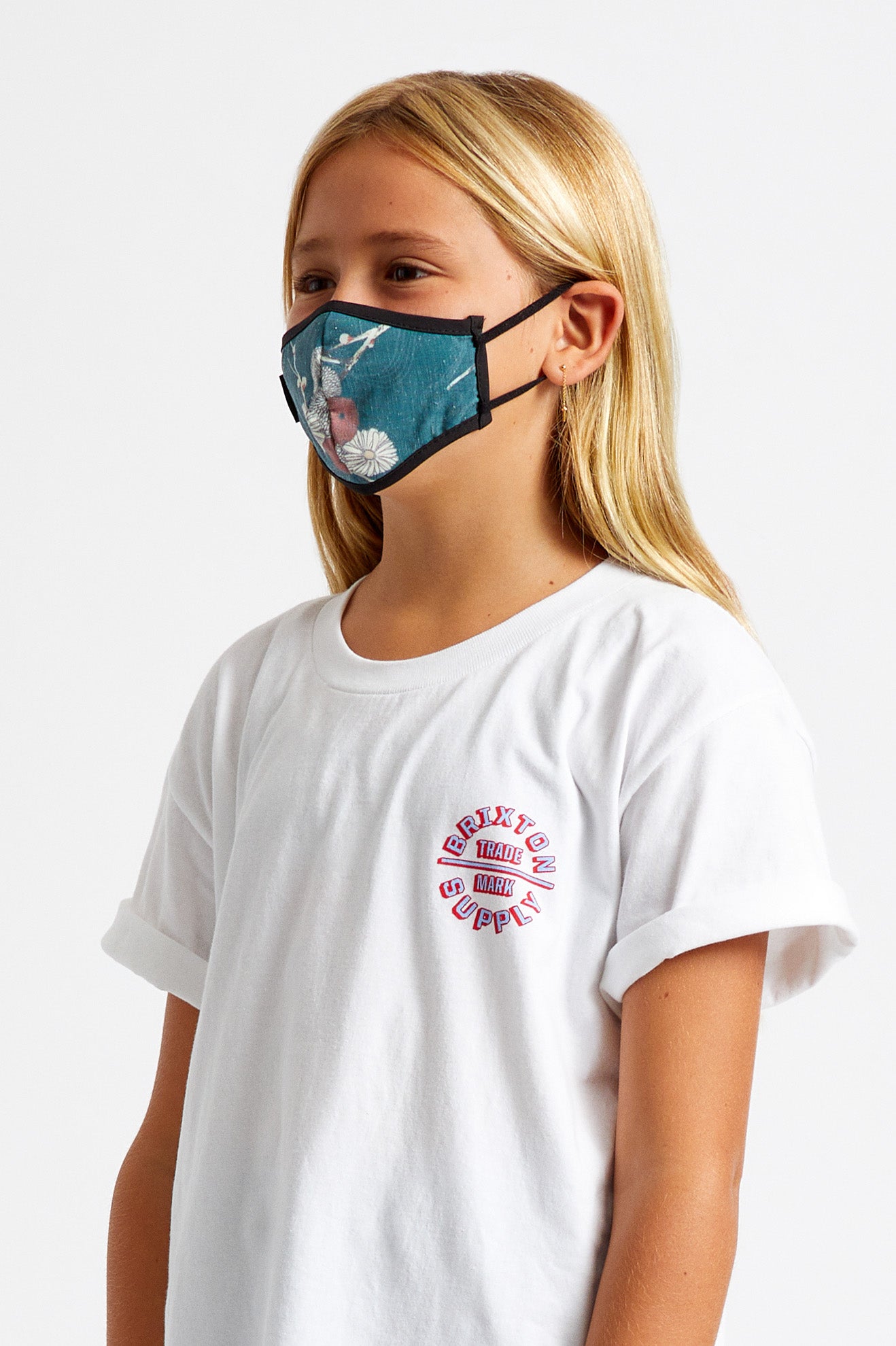 Mascarilla Brixton Youth Antimicrobial Unisex Verde | OFPXUD736