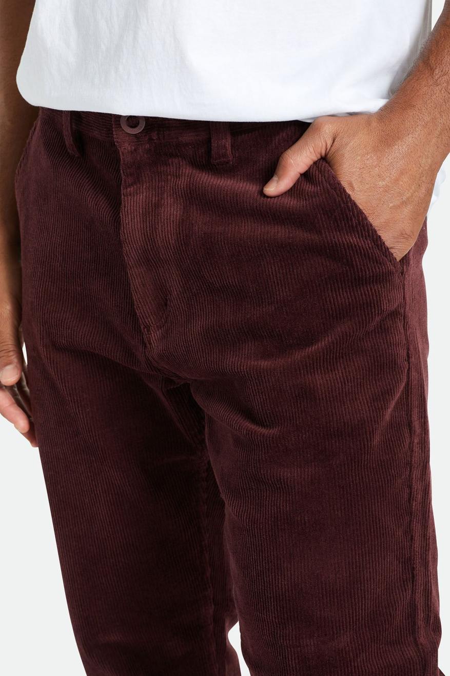 Pantalones Brixton Choice Chino Regular Hombre Rojas | AFBGIZ073