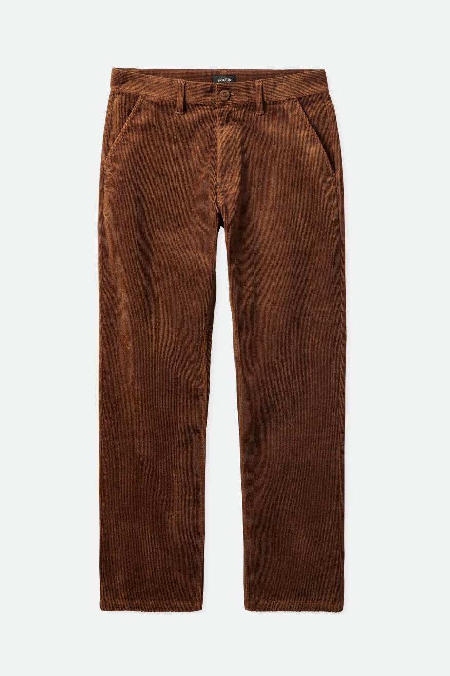 Pantalones Brixton Choice Chino Regular Hombre Marrones | DXSGJV609