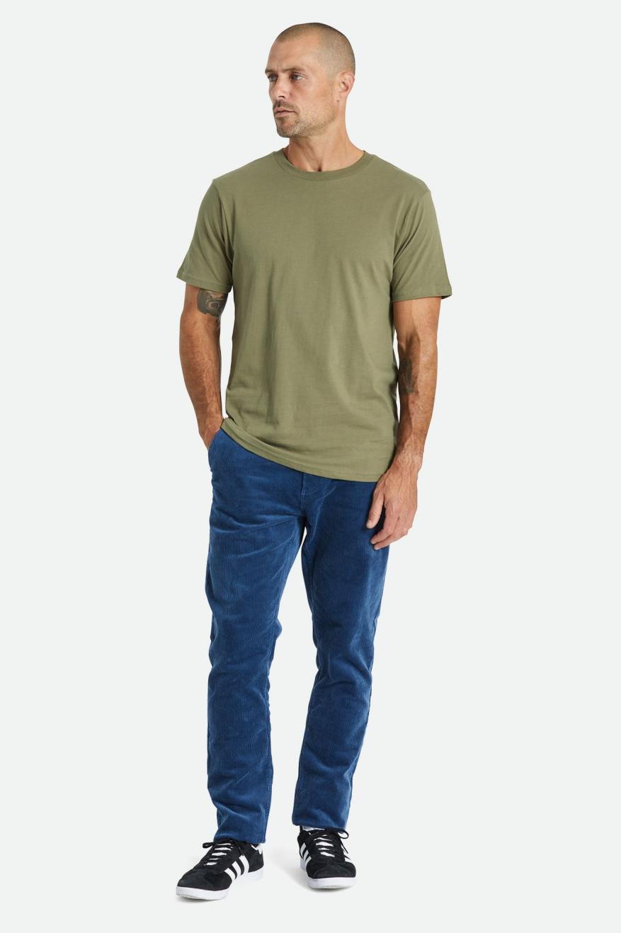 Pantalones Brixton Choice Chino Regular Hombre Azules | KZVPSD072