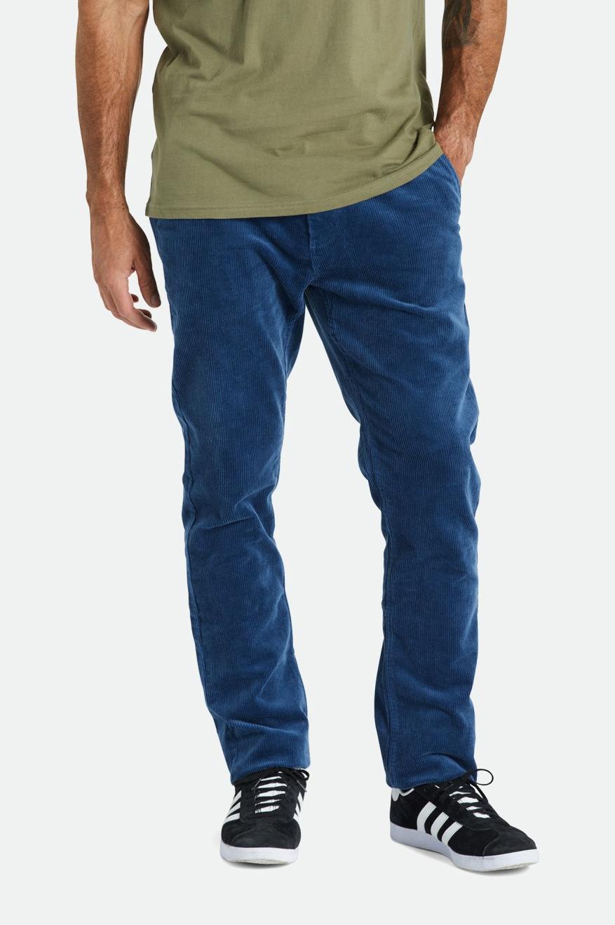 Pantalones Brixton Choice Chino Regular Hombre Azules | KZVPSD072