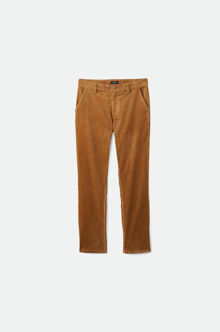 Pantalones Brixton Choice Chino Regular Hombre Kaki | SJMPEC415