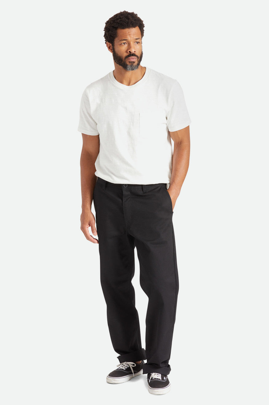 Pantalones Brixton Choice Chino Relaxed Hombre Negras | UALWMF823