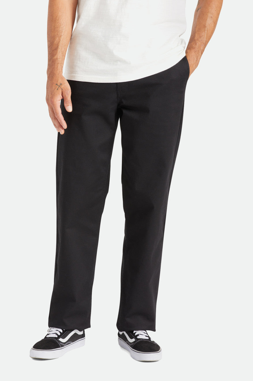 Pantalones Brixton Choice Chino Relaxed Hombre Negras | UALWMF823