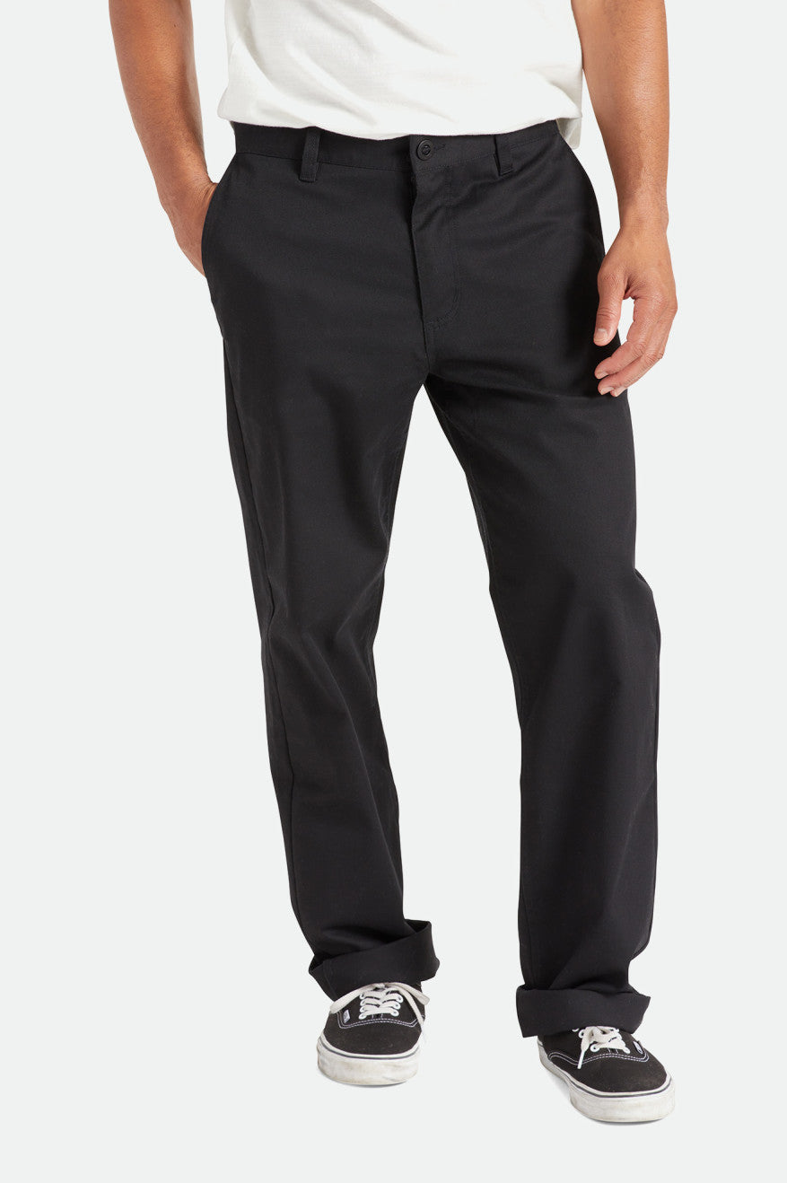 Pantalones Brixton Choice Chino Relaxed Hombre Negras | UALWMF823