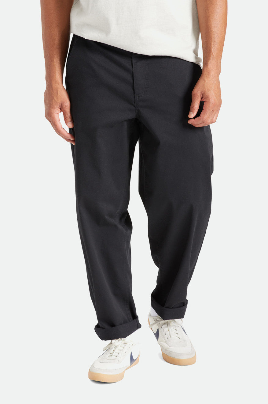 Pantalones Brixton Medina Hombre Negras | HZGFXK304