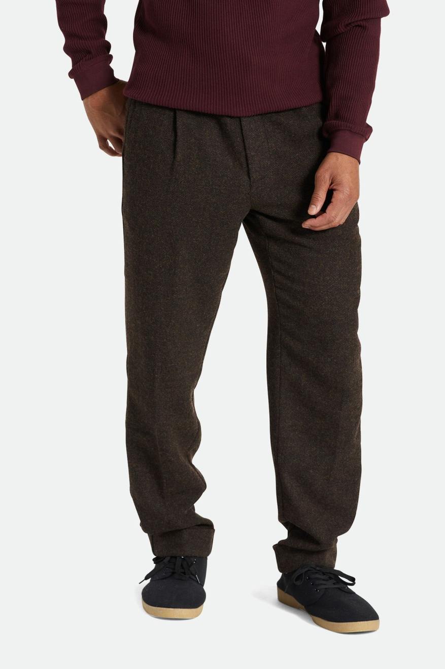 Pantalones Brixton Regent Reserve Trouser Hombre Marrones | KDFNAH567