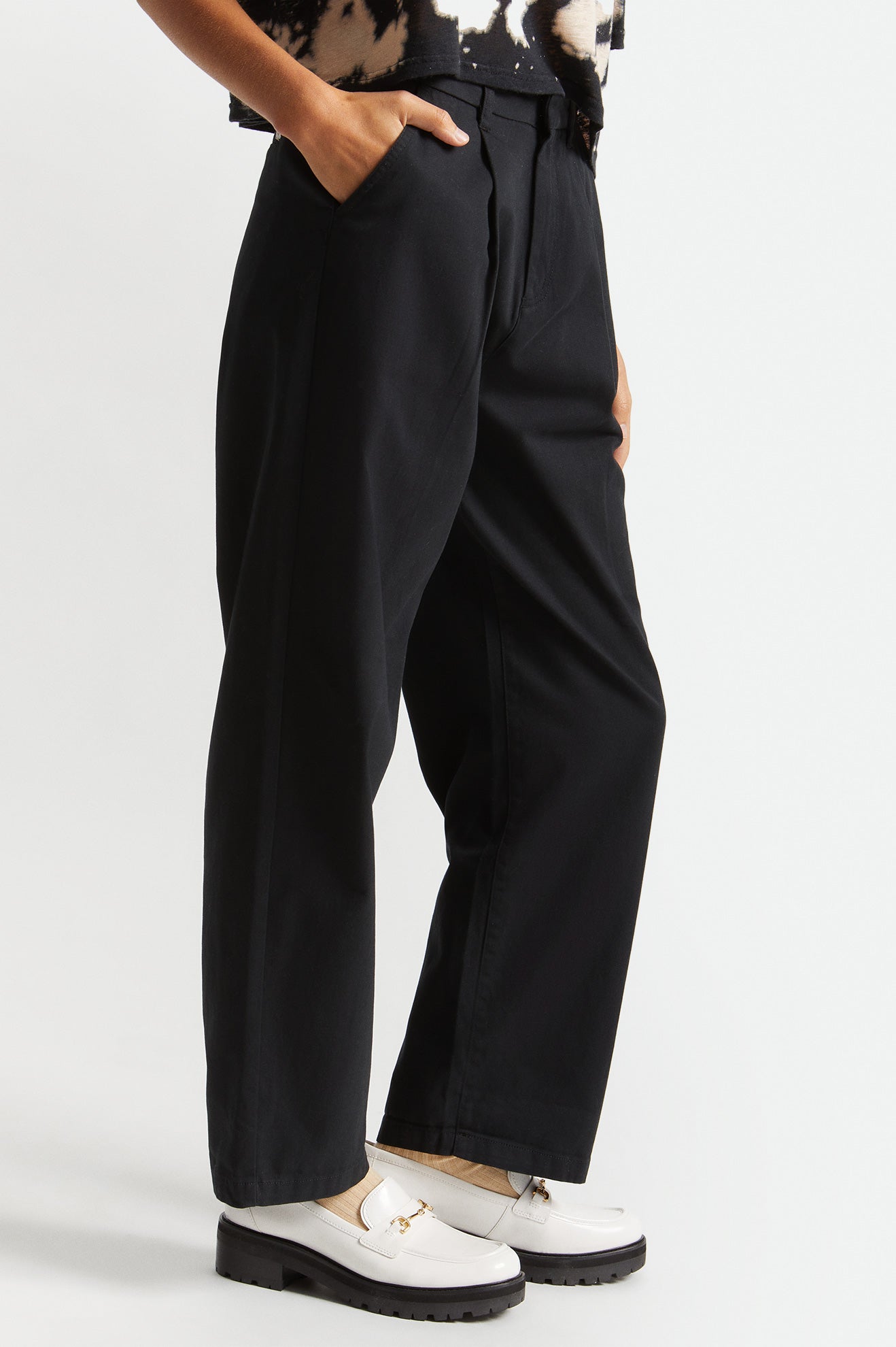 Pantalones Brixton Victory Trouser Mujer Negras | GIZKYC028