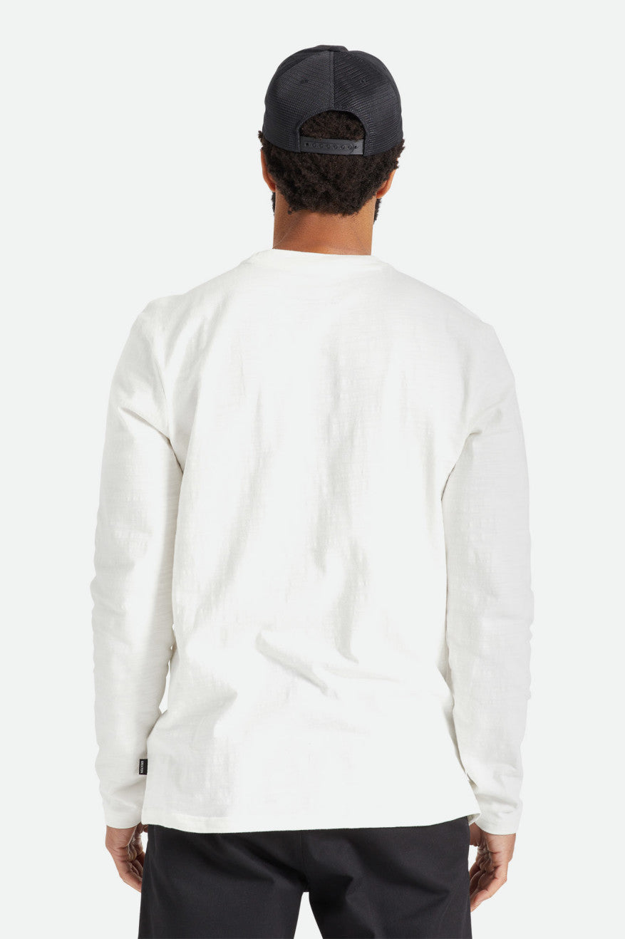 Prendas De Punto Brixton Basic Slub L/S Pocket Hombre Blancas | UDBCLM512