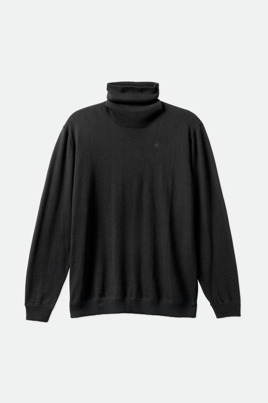 Prendas De Punto Brixton Reserve Cashmere L/S Turtleneck Hombre Negras | KUMYSG912