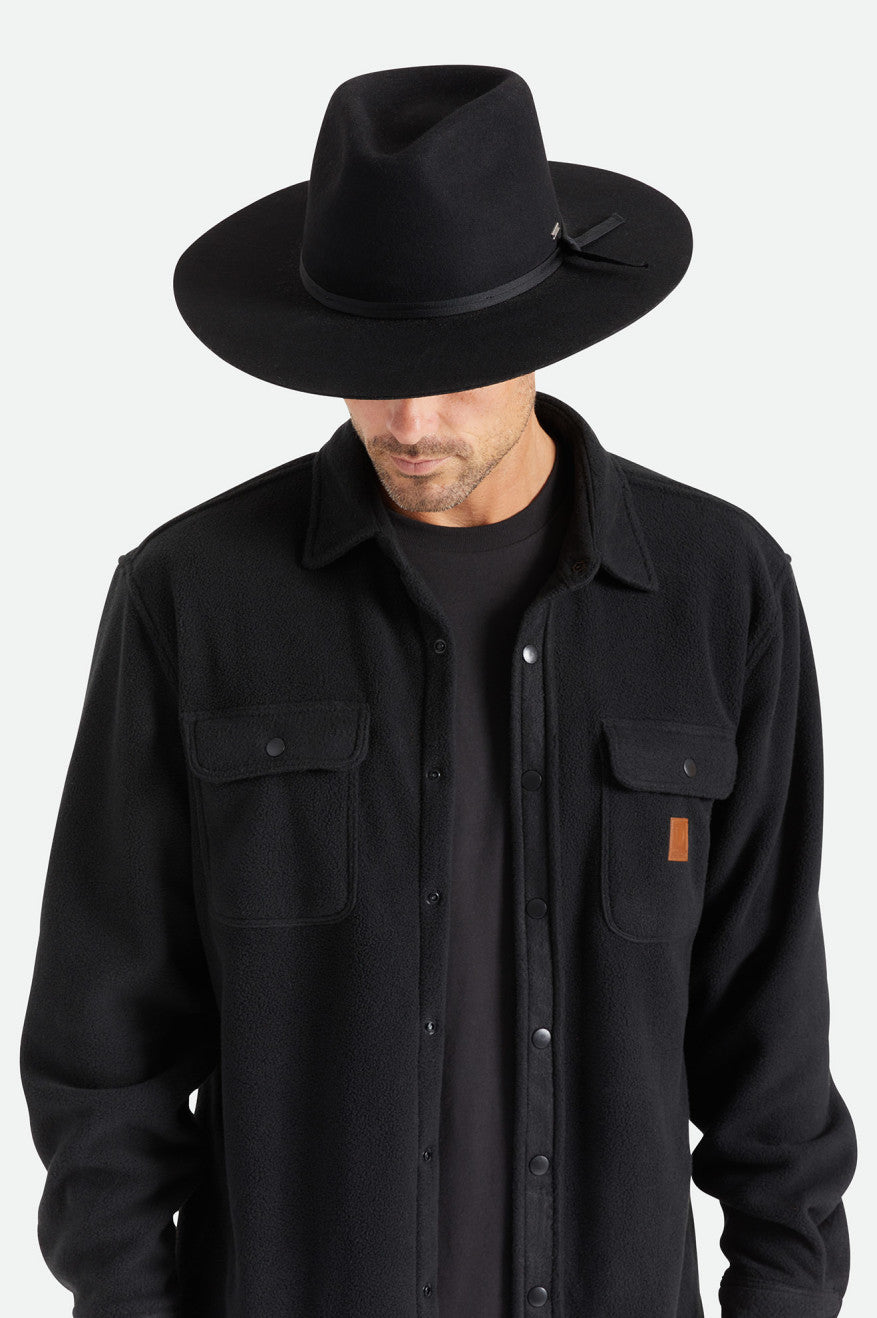 Sombreros Brixton Cohen Cowboy Hat Mujer Negras | FYCBQG874