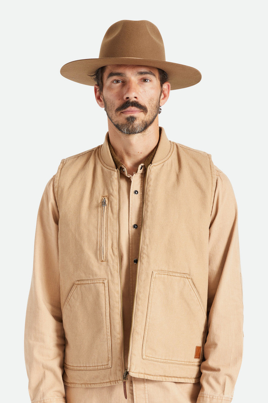 Sombreros Brixton Cohen Cowboy Hombre Beige | MEHJRC042