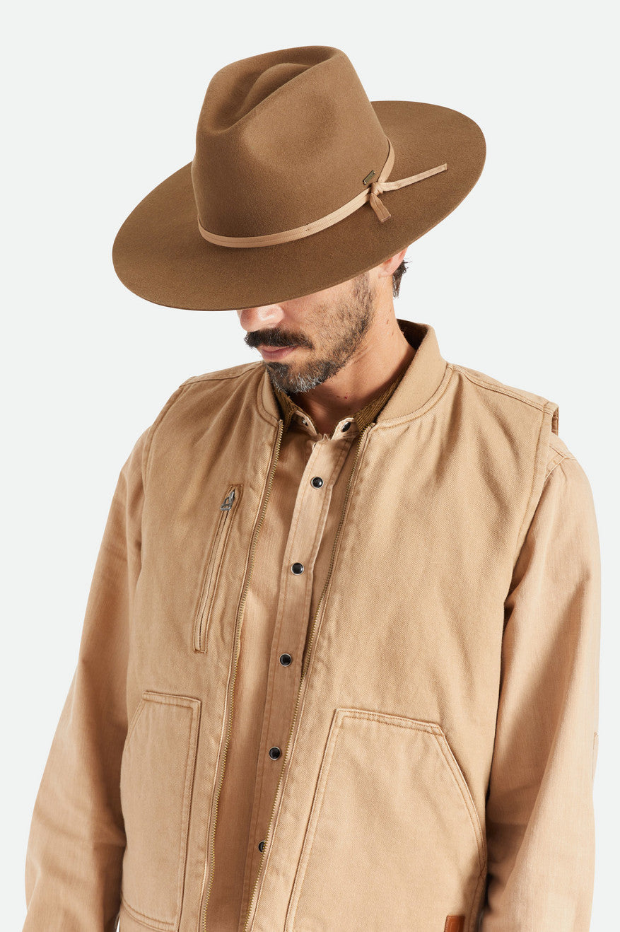 Sombreros Brixton Cohen Cowboy Hombre Beige | MEHJRC042