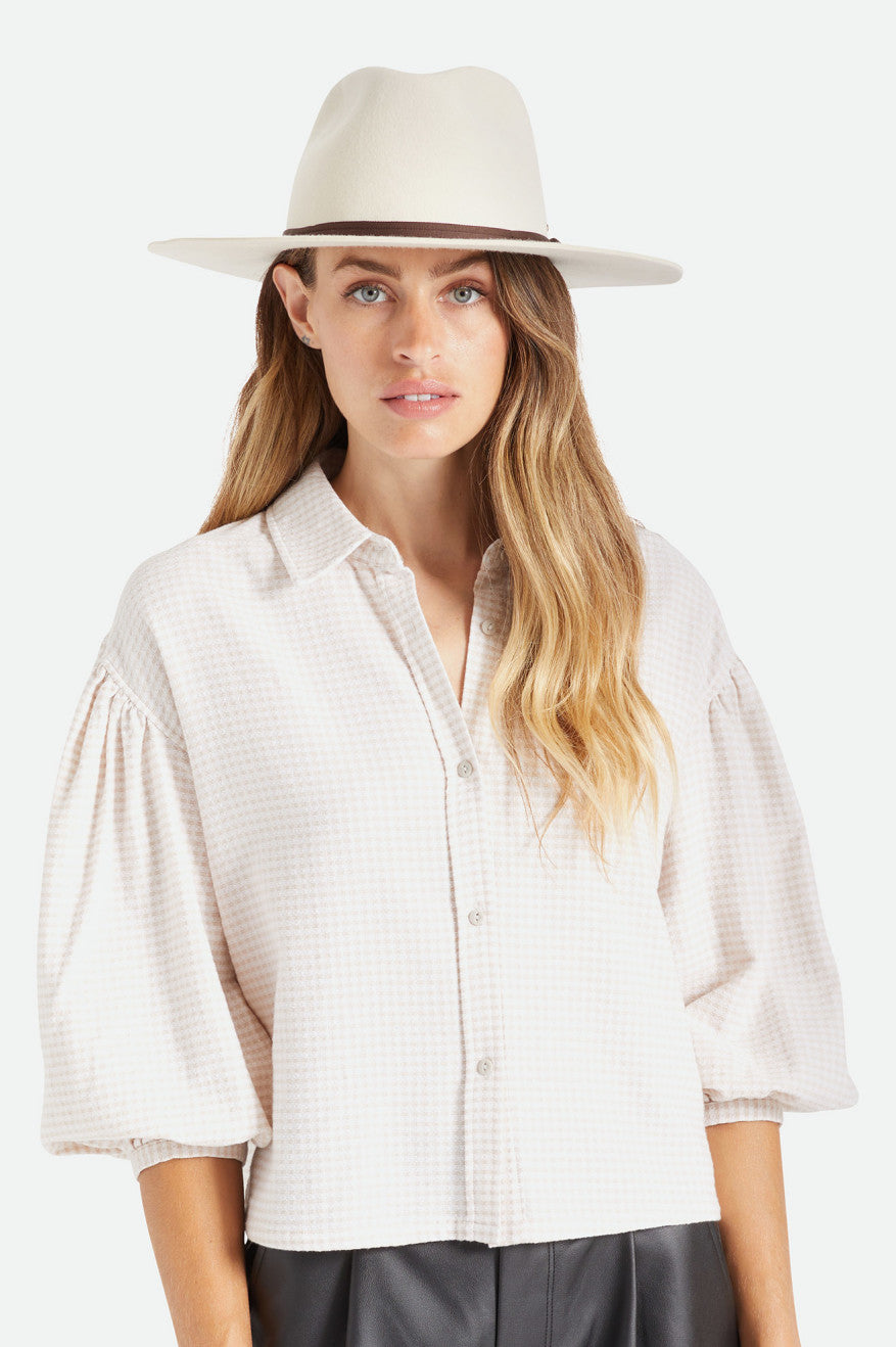 Sombreros Brixton Cohen Cowboy Hombre Blancas | COZEAL136