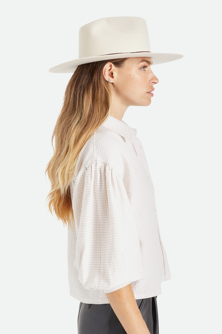 Sombreros Brixton Cohen Cowboy Hombre Blancas | COZEAL136