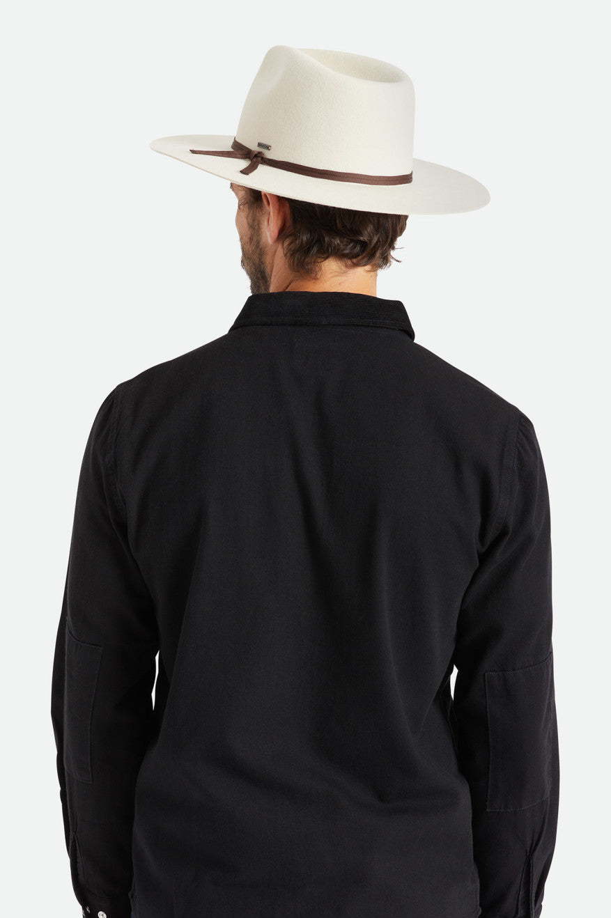 Sombreros Brixton Cohen Cowboy Hombre Blancas | COZEAL136