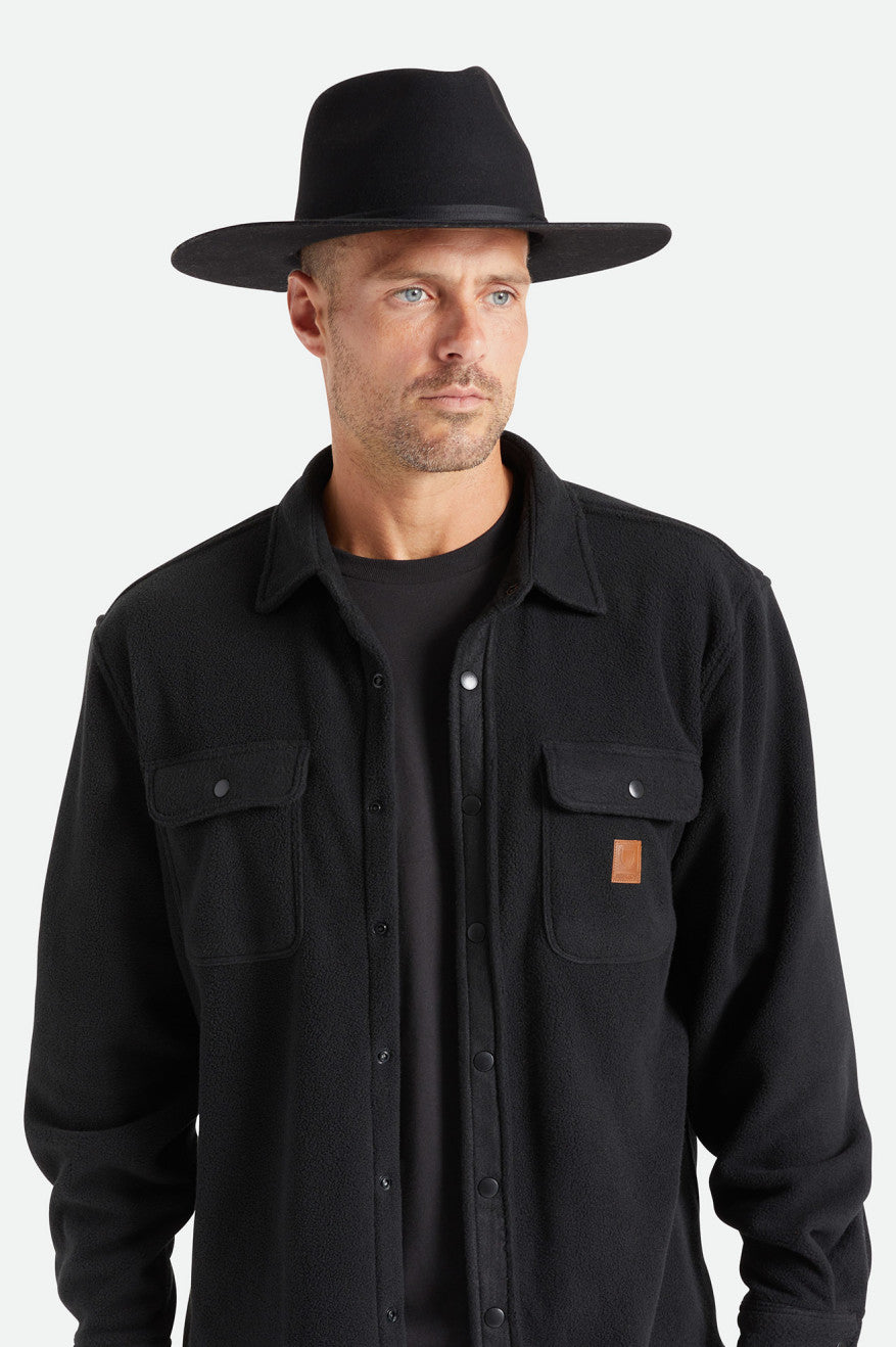 Sombreros Brixton Cohen Cowboy Hombre Negras | IDMECH352