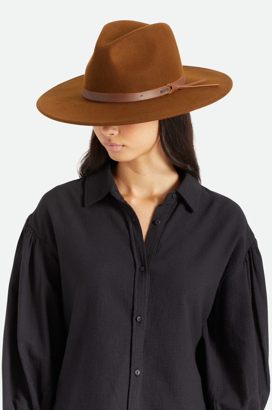 Sombreros Brixton Field Proper Hat Mujer Cafe | PEIQTK693