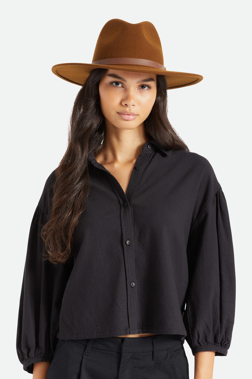 Sombreros Brixton Field Proper Hat Mujer Cafe | PEIQTK693