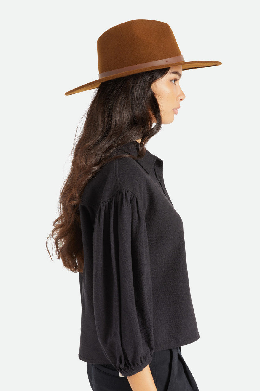 Sombreros Brixton Field Proper Hat Mujer Cafe | PEIQTK693