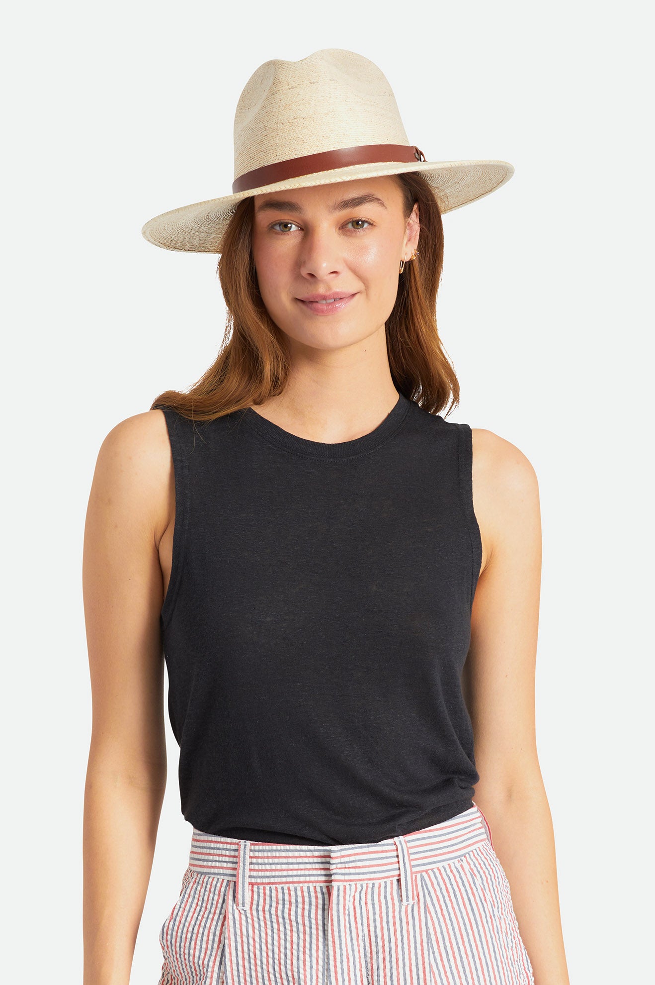 Sombreros Brixton Field Proper Straw Hat Mujer Beige | NCWXUM365