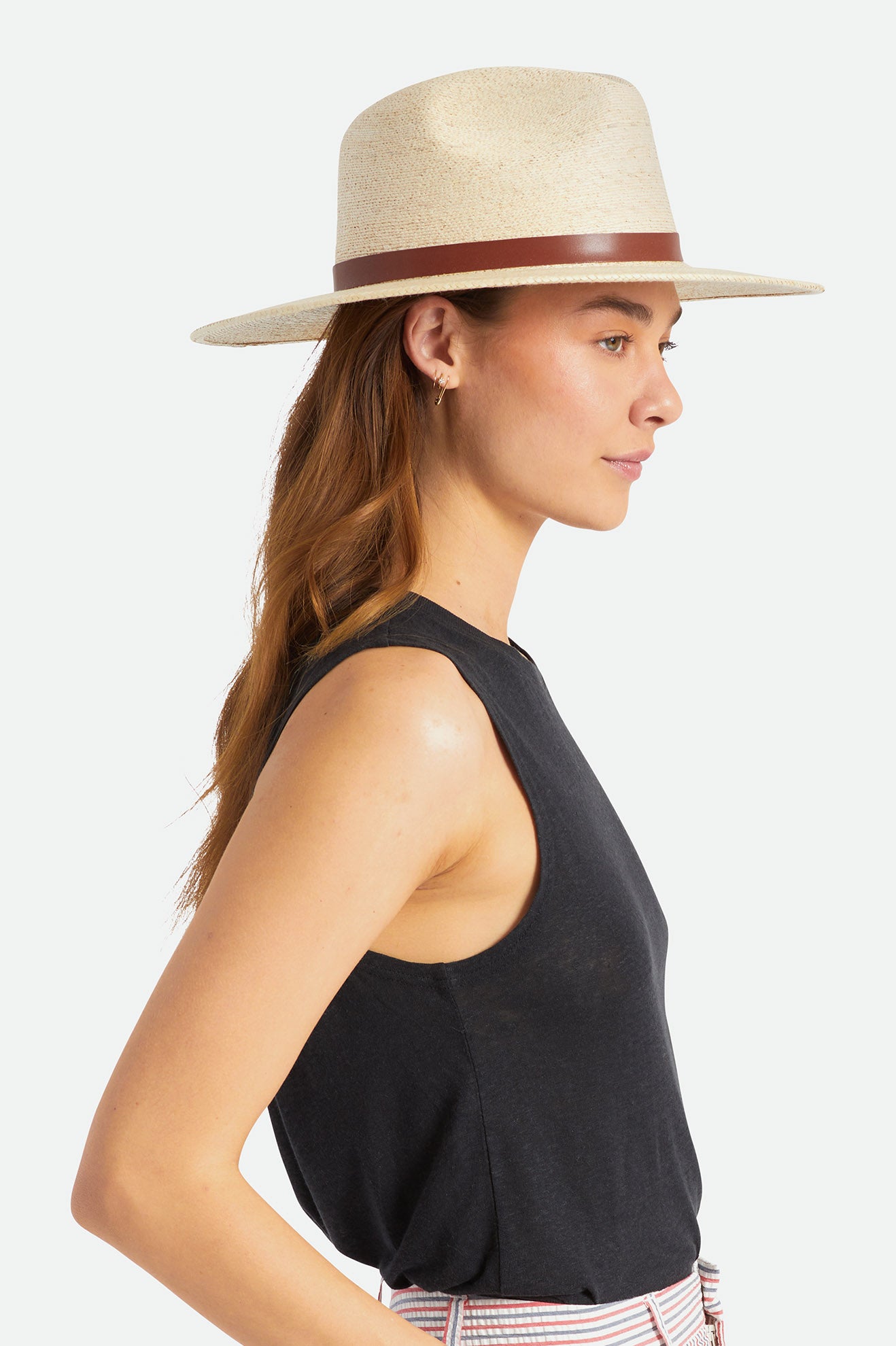 Sombreros Brixton Field Proper Straw Hat Mujer Beige | NCWXUM365